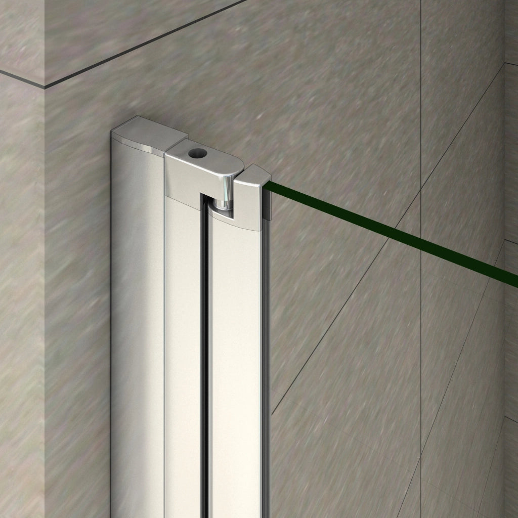 Parete Da Vasca Bagno Sopravasca Due Ante Movibili Pieghevoli Vetro 6 mm Temperato Anticalcare 110x140 cm