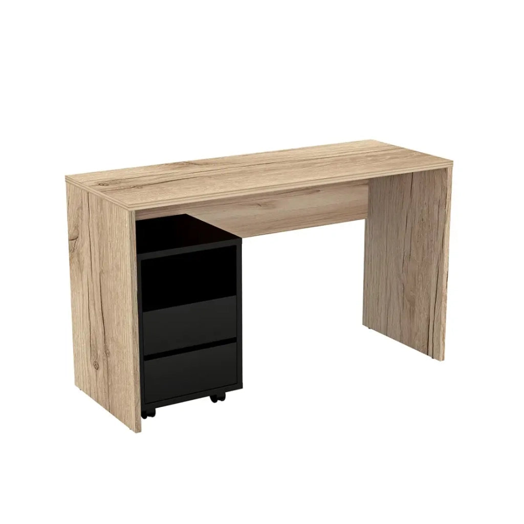 Scrivania colori rovere MELTO 130 cm – Stile moderno, compatto e ideale per camera da letto o telelavoro
