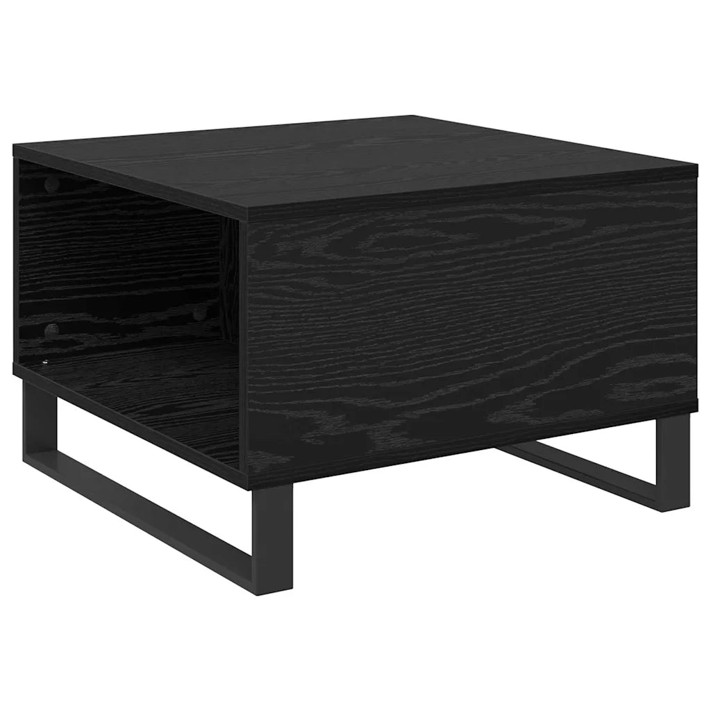 Tavolino da salotto con cassetto Rovere Nero 55 x 55 x 36,5 cm 881665