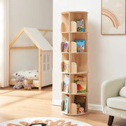 Libreria Girevole Chasek per Cameretta a 5 Livelli in Legno di Pino 157 x Ø44 cm [en.casa]