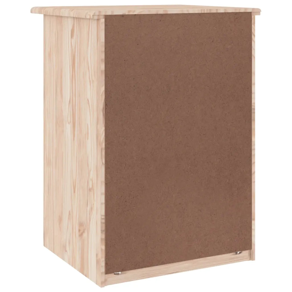 Comodino ALTA 41x35x55,5 cm in Legno Massello di Pino