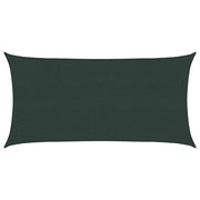 Telo Ombra 2 x 6 m HDPE Rettangolare Verde Scuro 42032708