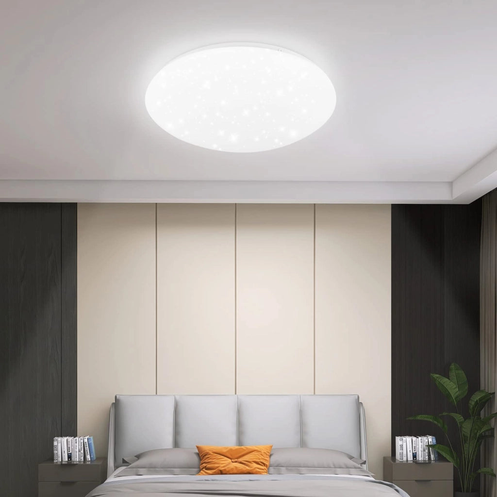 ZMH Lampada da soffitto LED moderna forma stella rotonda per soggiorno