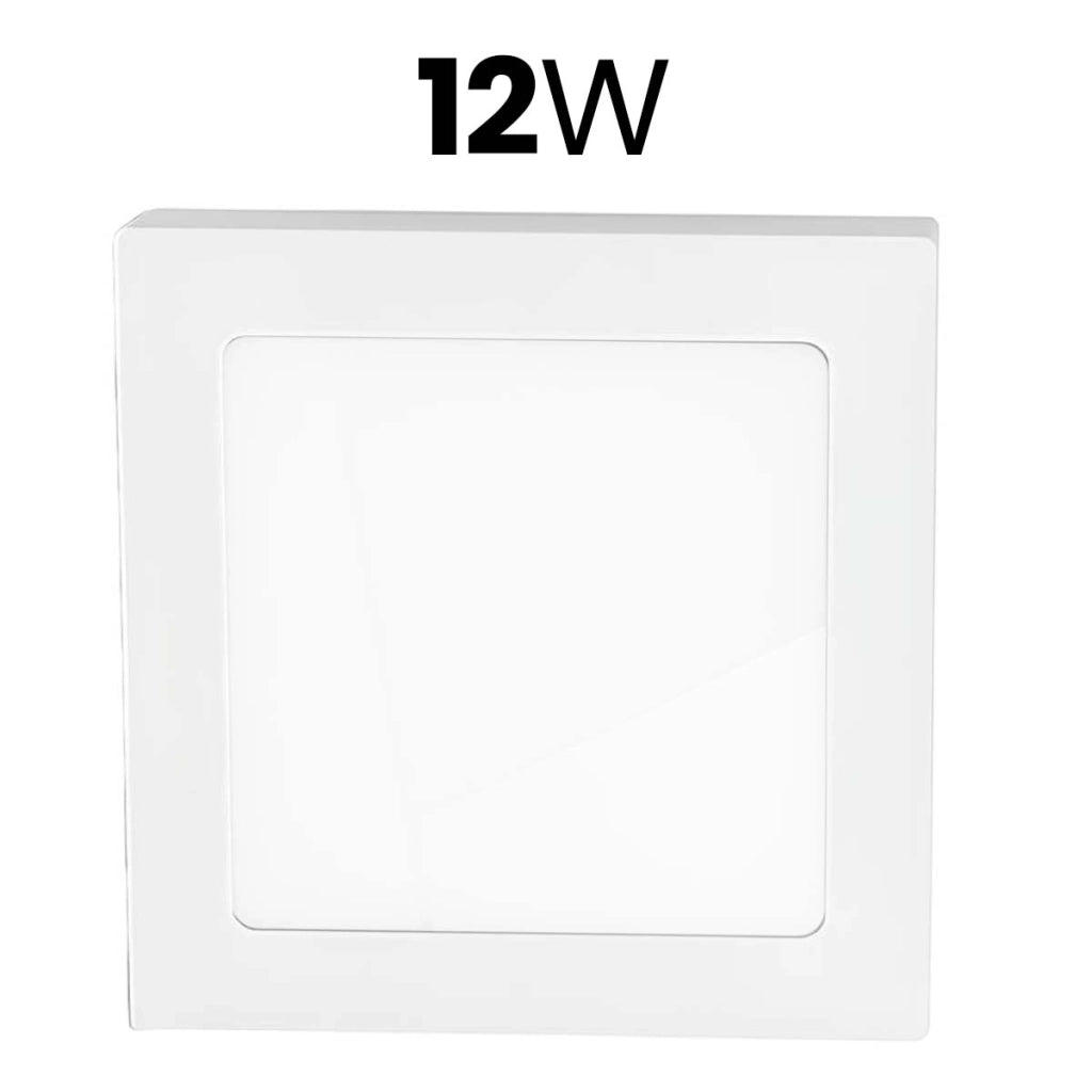 Pannello LED Quadrato 12W 167x167mm per Montaggio Superficiale Design Elegante Bianco Avizar