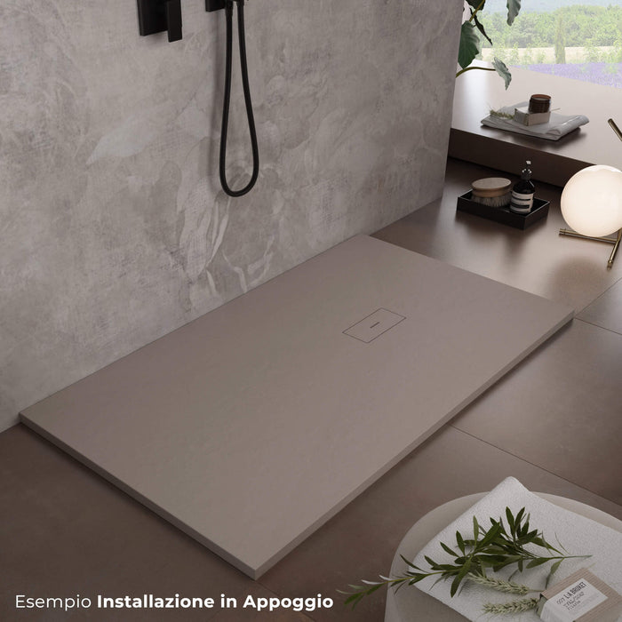 Piatto Doccia in Pietra Bonussi Manila Sabbia 70x70 cm