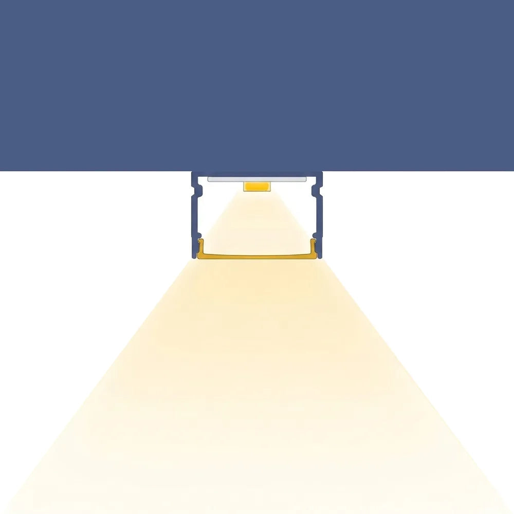 Profilo lineare XL 1mt in alluminio silver per striscia led