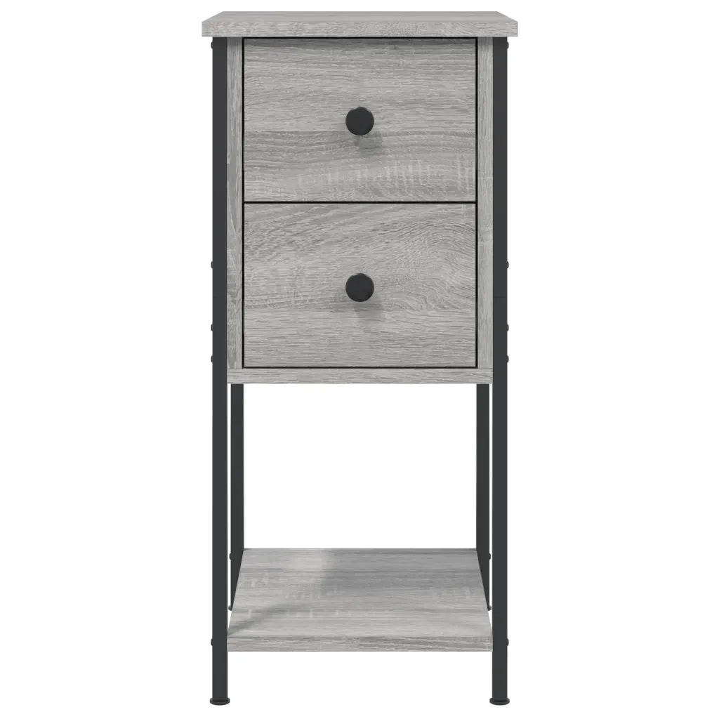 Comodino | Armadio da Notte | Mobiletto da notte Grigio Sonoma 32x42x70 cm in Legno Multistrato