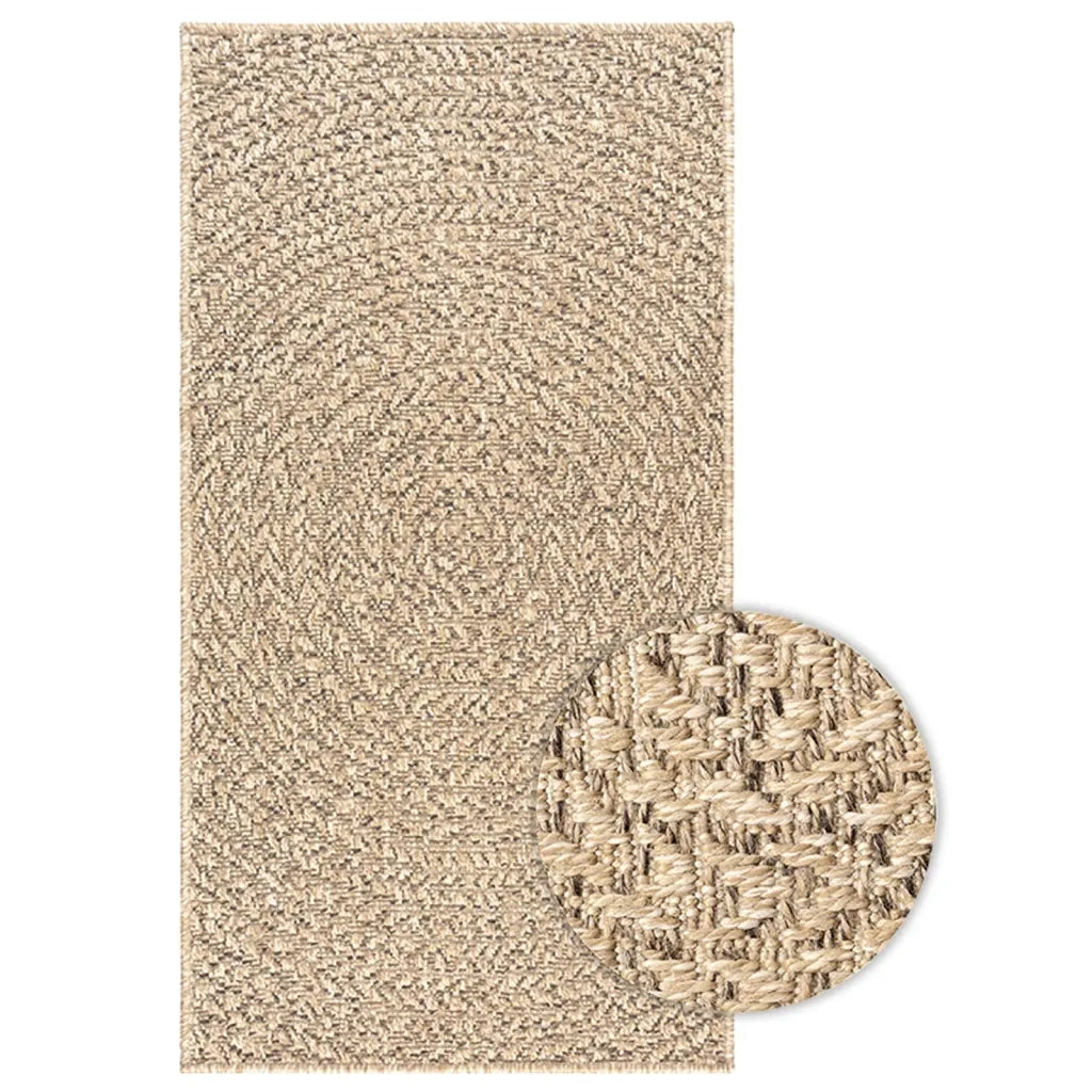 Tappeto del soggiorno | Tappeto ZIZUR 100x200 cm Aspetto Iuta per Interni ed Esterni