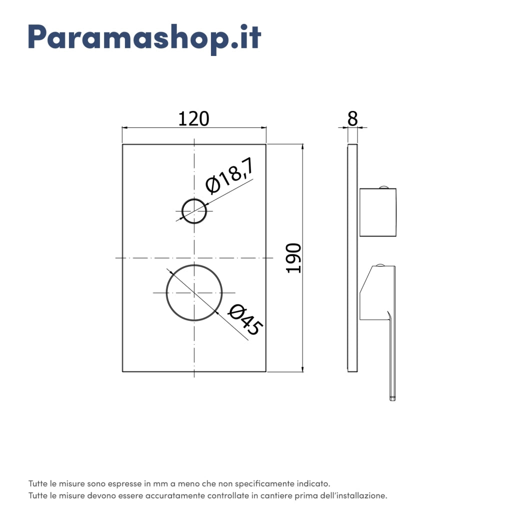 Paffoni set miscelatori lavabo alto, bidet senza scarico e incasso doccia deviatore 2 vie cromato mod. Ringo