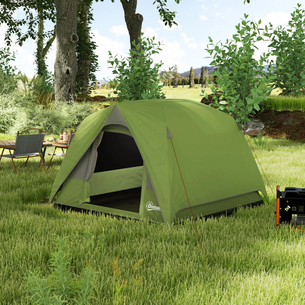 Tenda per 4 Persone ¨C zephmum ¨C Verde 200x200x135 cm