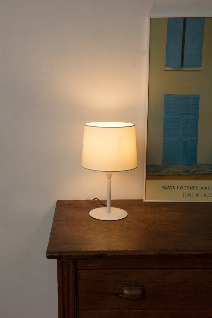 CONGA S lampada da tavolo bianca/beige 215