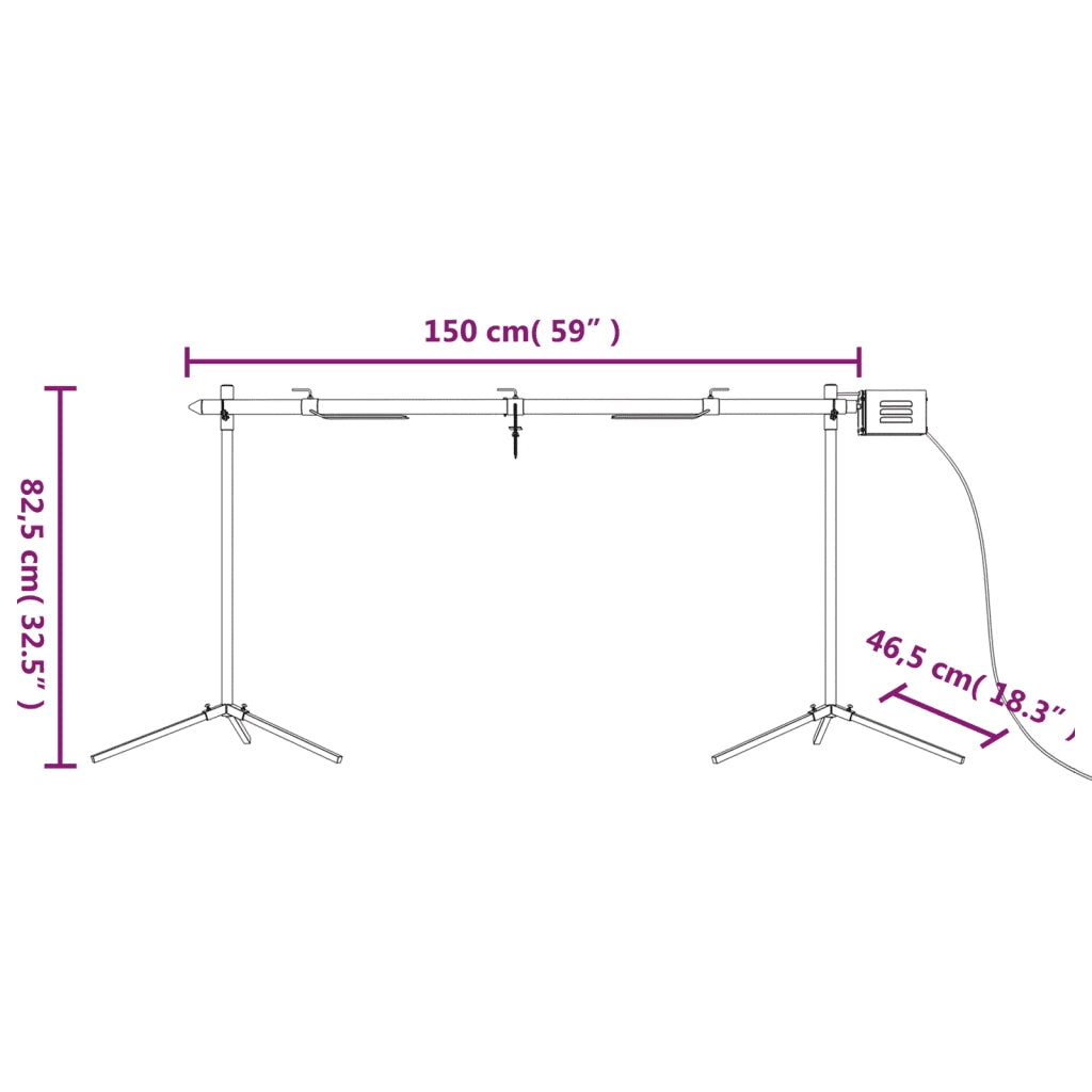 Set Griglia e Vassoio Barbecue Automatico in Acciaio Inox CFW3700692