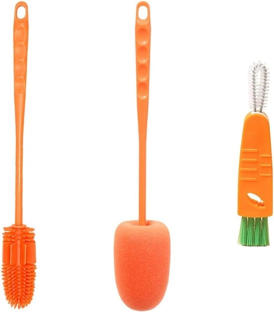 Set di spazzole per bottiglie per bambini spazzola per pulire bottiglie spazzola per pulizia - 3 pezzi Spazzola per bottiglie per bambini 

Modello: 123456
Materiali: plastica e setole di nylon
Dimensioni: 20 x 5 cm
Peso: 50 g
Colore: bianco e blu