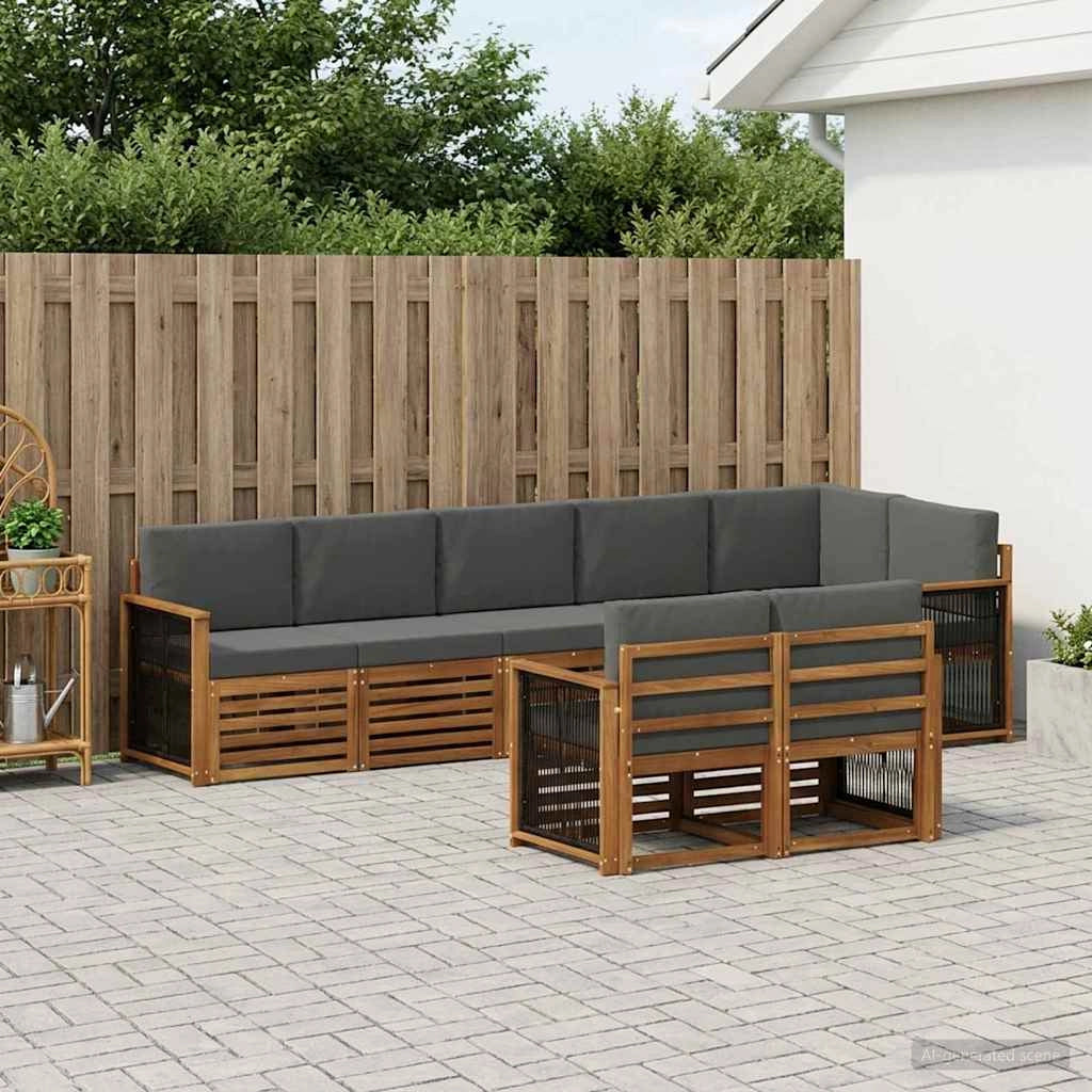 Set di divani da esterno 7 pz 3384503