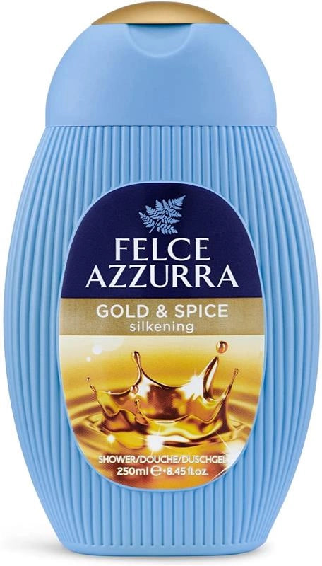 FELCE AZZURRA DOCCIA  IN FORMATO DA 250ML ORO E SPEZIE