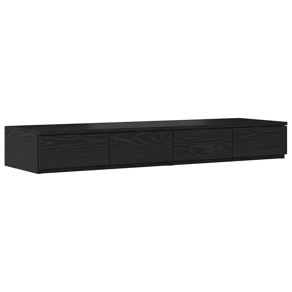 Struttura letto con contenitore con cassetto Rovere Nero 120 cm 3335686