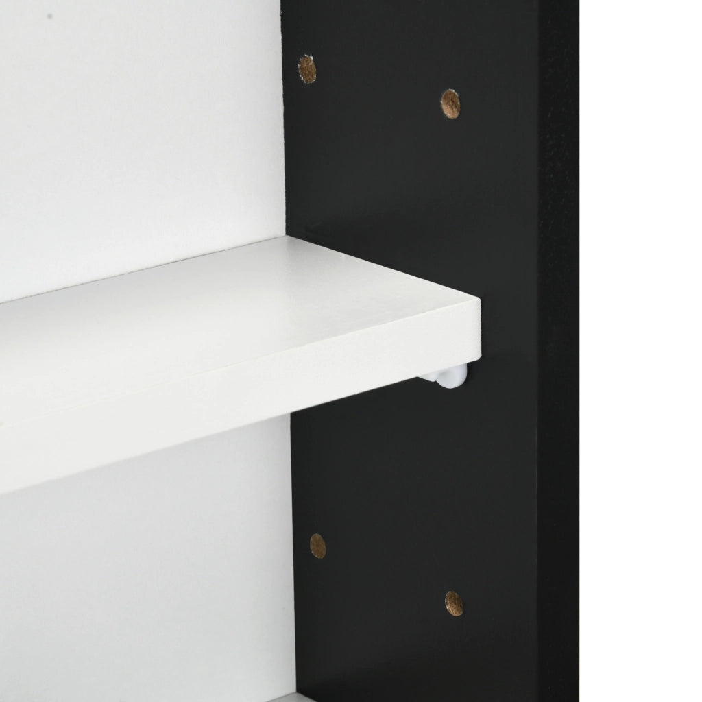 Libreria Vetrina Espositiva ¨C Zephmum ¨C Bianco e Nero 80x60x9.5 cm
