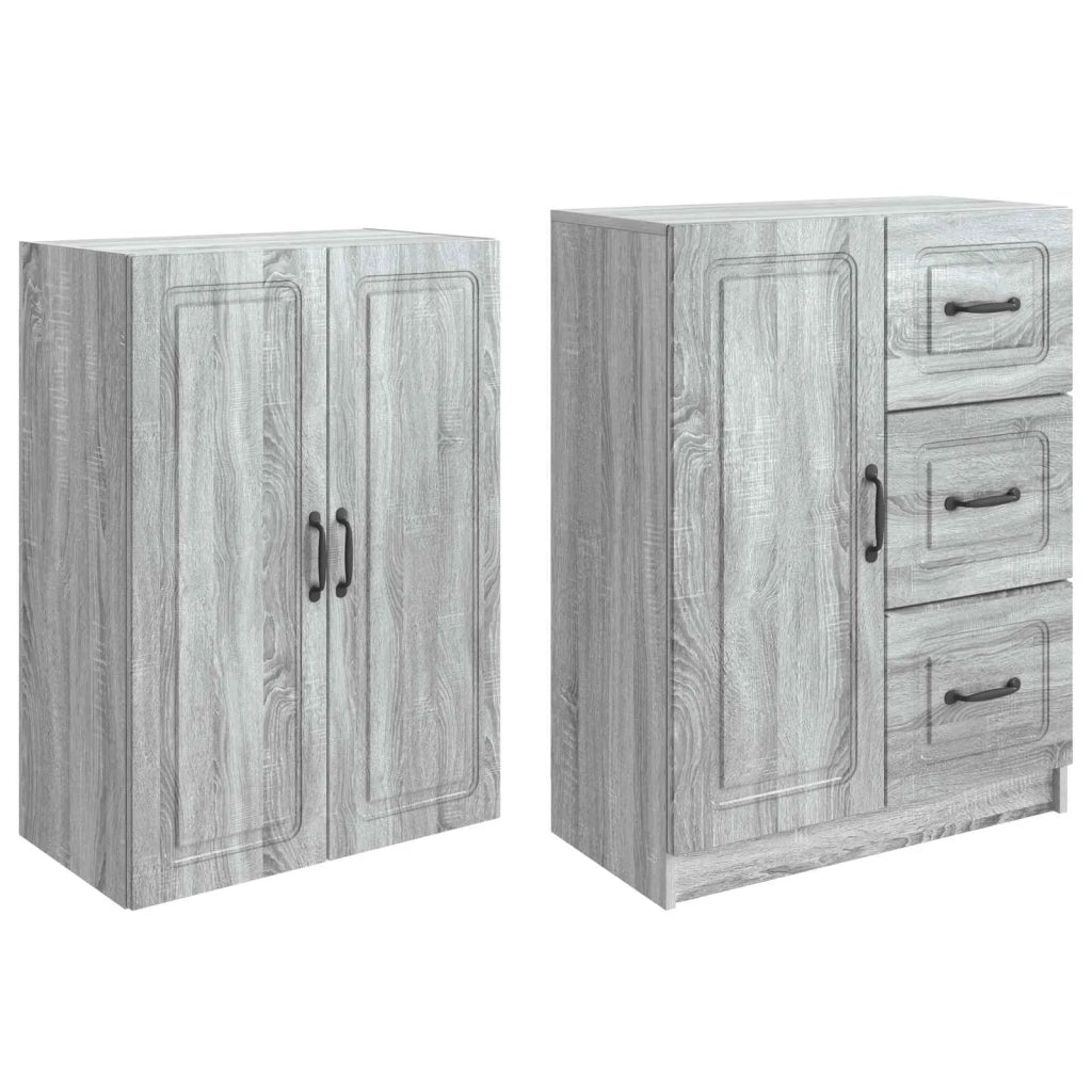 Set di armadi 2 pz Sonoma grigio Legno ingegnerizzato 3416985