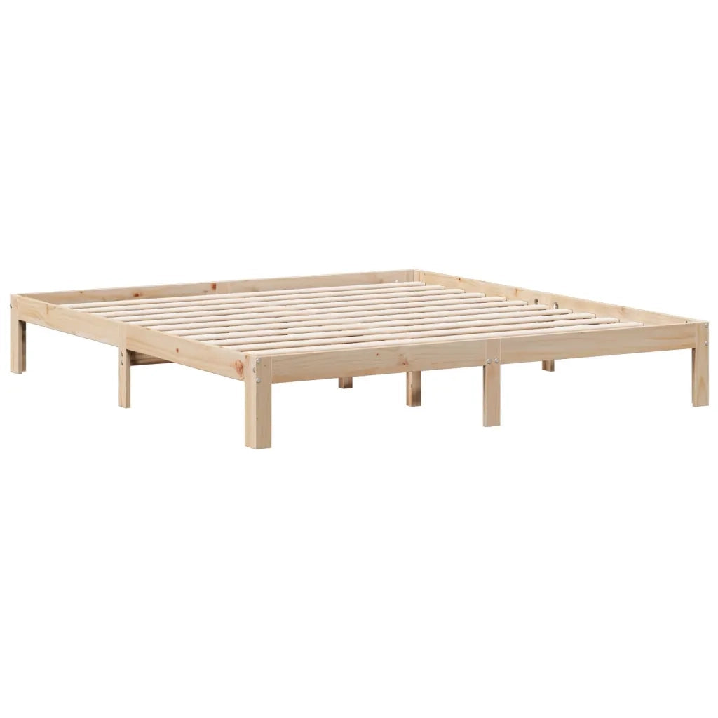 Letto Libreria senza Materasso 180x200 cm in Legno di Pino 3322607