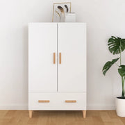 Credenza-Buffet-Armadio da cucina Bianca 70x31x115 cm in Legno Multistrato