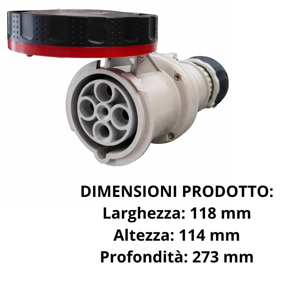 Presa mobile industriale gewiss gw63052h 63a 400v ip66 ip69