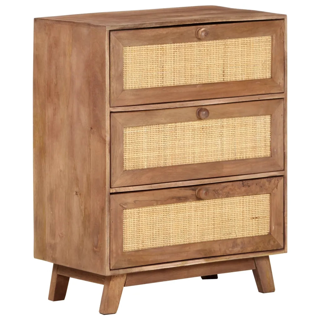 Credenza 61x35x76 cm in Legno Massello di Mango cod mxl 19221