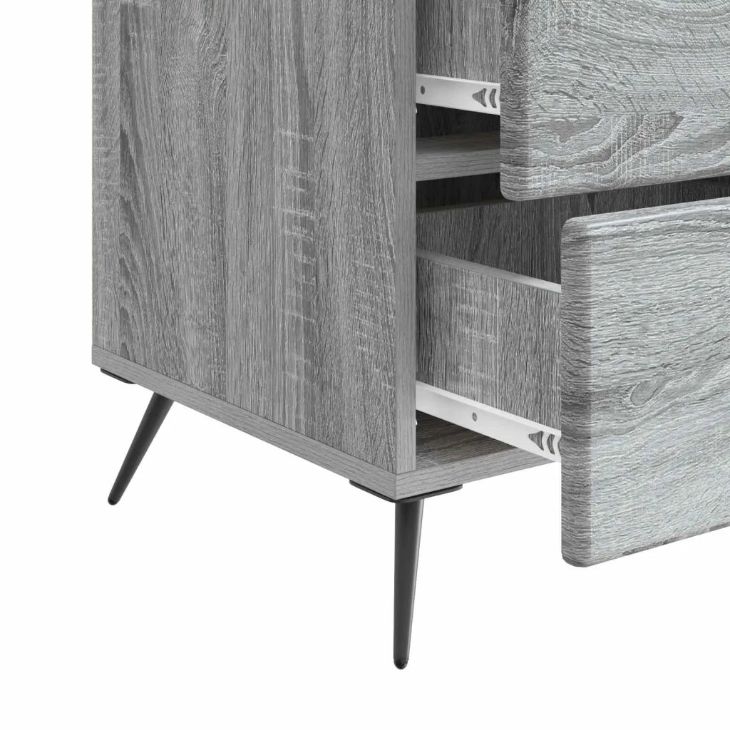 Armadio da Notte Grigio Sonoma 43 x 41 x 66,5 cm 895481