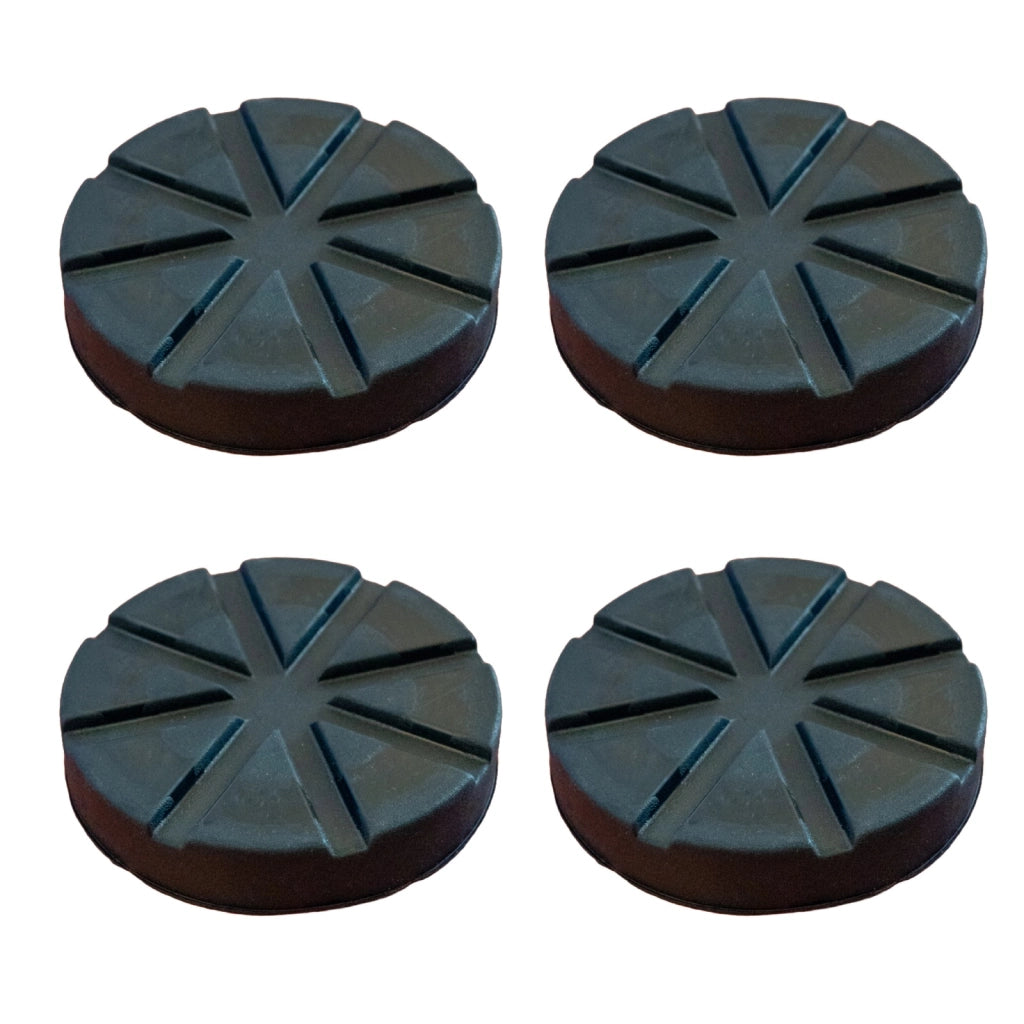 4 Pezzi Tamponi a Cuffia in Gomma Tondo per Ponti Sollevatori Diametro 123mm Spessore 22mm