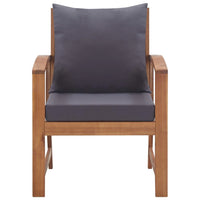 Set Divani da Giardino 4 pz con Cuscini in Massello di Acacia   cod mxl 41132