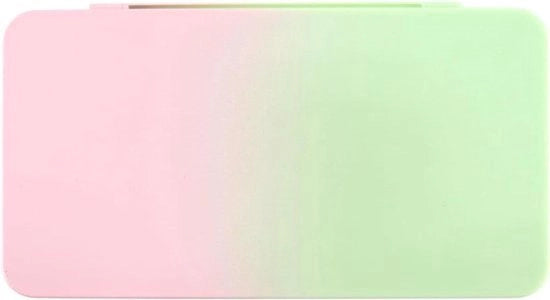 Supporto per schede di gioco - Schermo di protezione - Con 24 slot per cartucce - Borsa di trasporto - Colori rosa e verde - Adatto per marchio - Compatibile con console per giochi - Formato compatto - Soluzione di archiviazione portatile