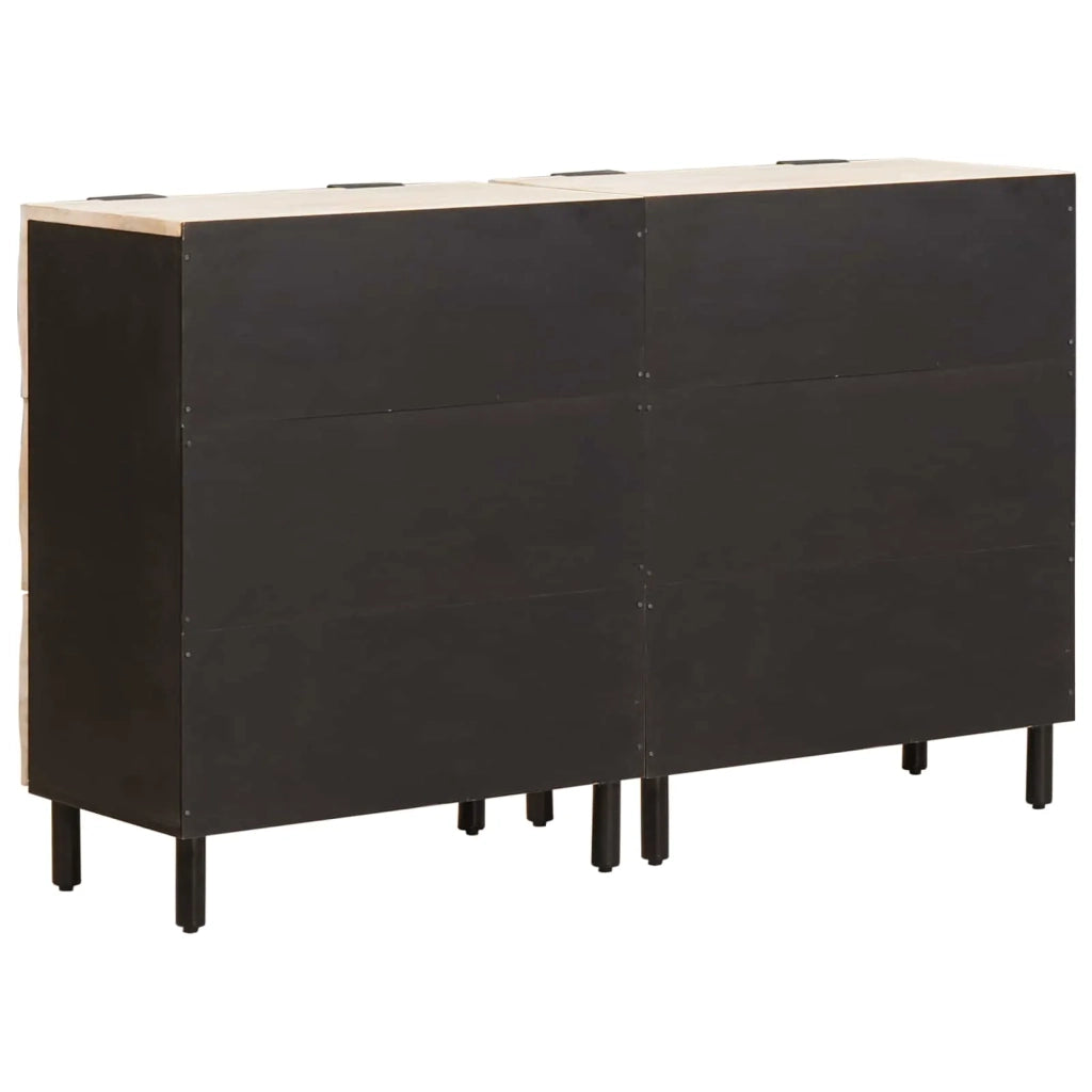 Credenza 2 pcs Finitura Bianco Lavato 60 x 33 x 75 cm