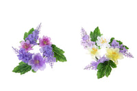 Set 8 Giro Candele Lavanda Dalie Ø 8 cm