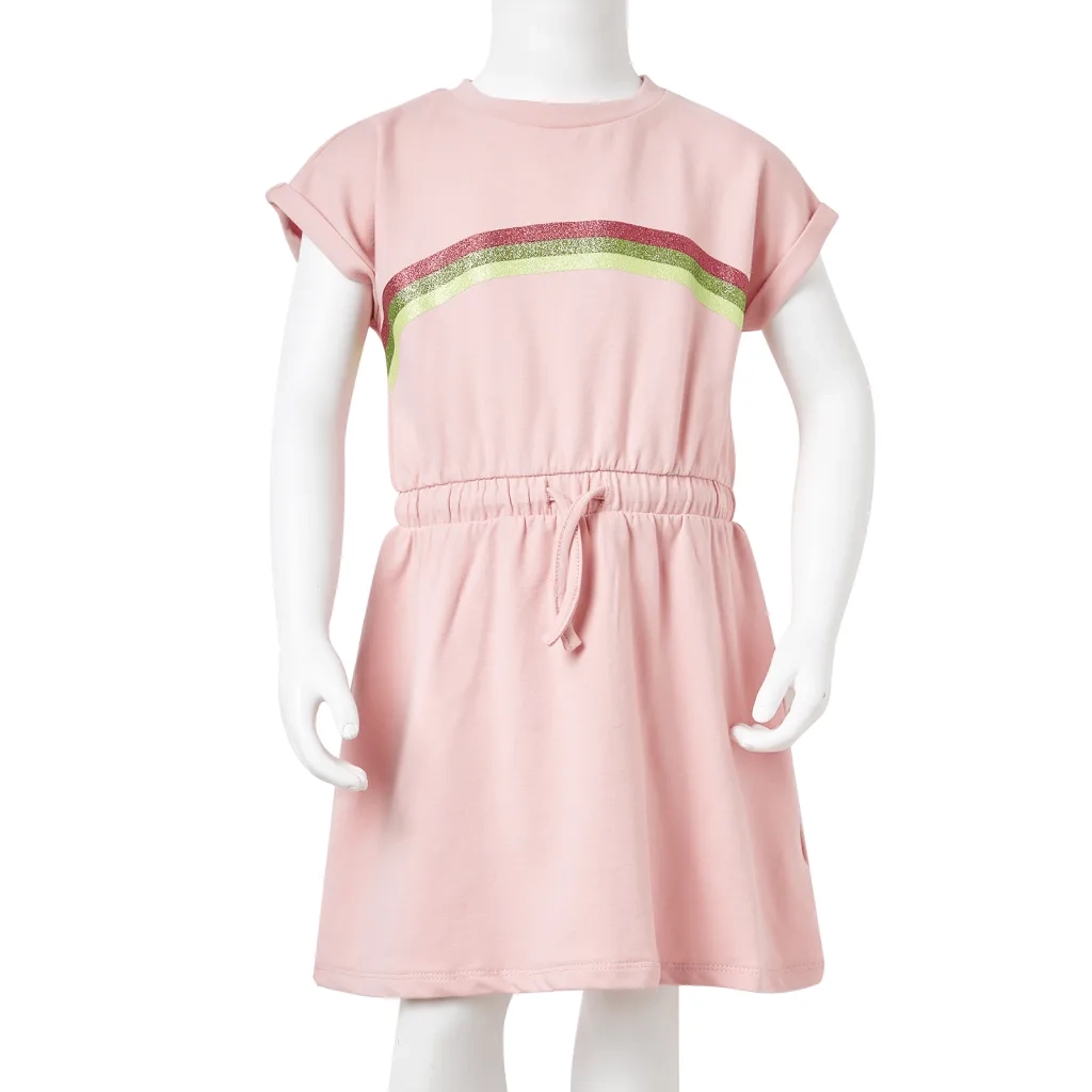 Abito da Bambina con Coulisse Rosa Chiaro 116 CFW5235353