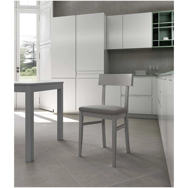 Sedia in legno laccato Monaco 44cm X 45cm H 82cm Stones