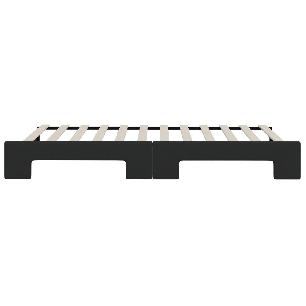 Divano Letto con Letto Estraibile Nero 80x200 Tessuto 3197185