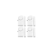 Olympia TF 400 Sensore Porta Finestra Set 4 Pezzi Allarme 90 dB Contatto Magnetico Batteria colore Bianco