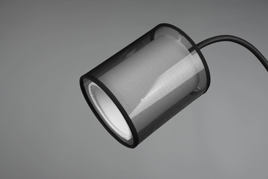 Lampada da terra BURTON nera con luce lettura Trio