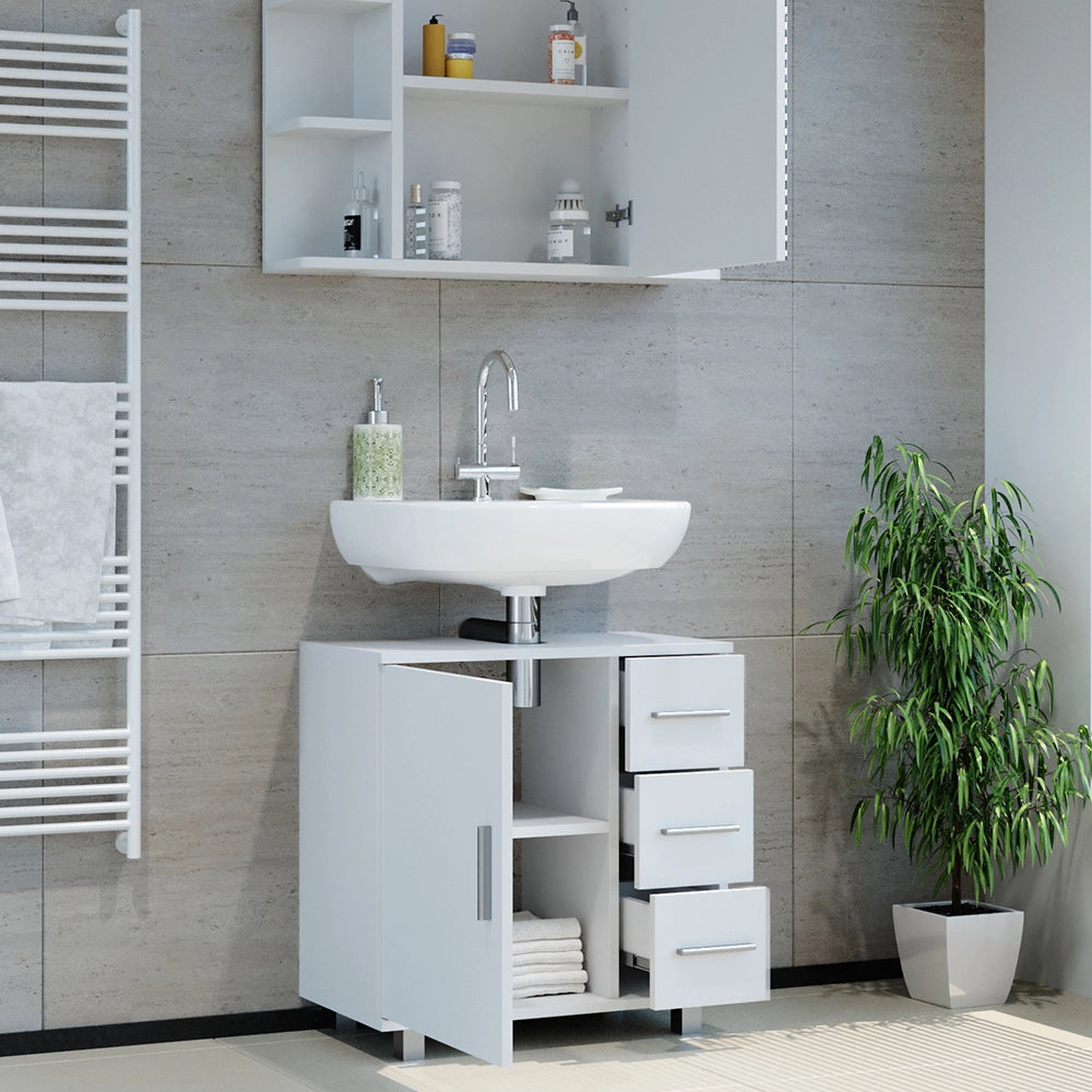 Vicco Set mobili bagno Bianco 2 parti