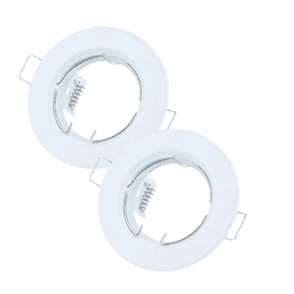 optonica 5070 supporto fisso da incasso in alluminio gu5.3 confezione da 2 pezzi