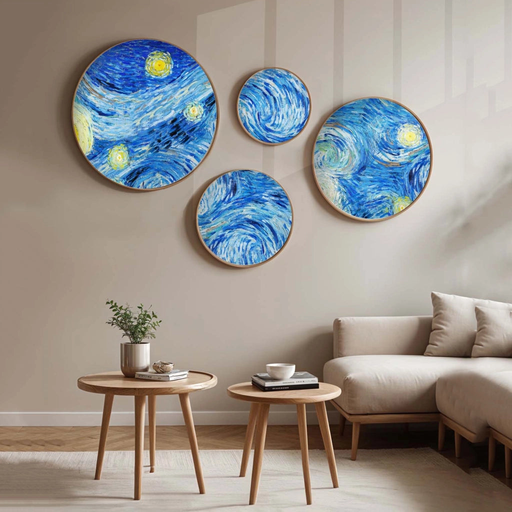 Memibaka, Quadro Materiale Struttura in Legno Nobilitato, 45x45h cm Multicolore