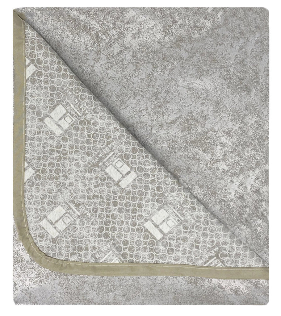 Copridivano con Penisola Sinistra Seduta 290 cm in Poliestere e Cotone Beige