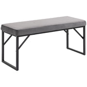 Panca imbottita con seduta ¨C zephmum ¨C Grigio scuro + Nero