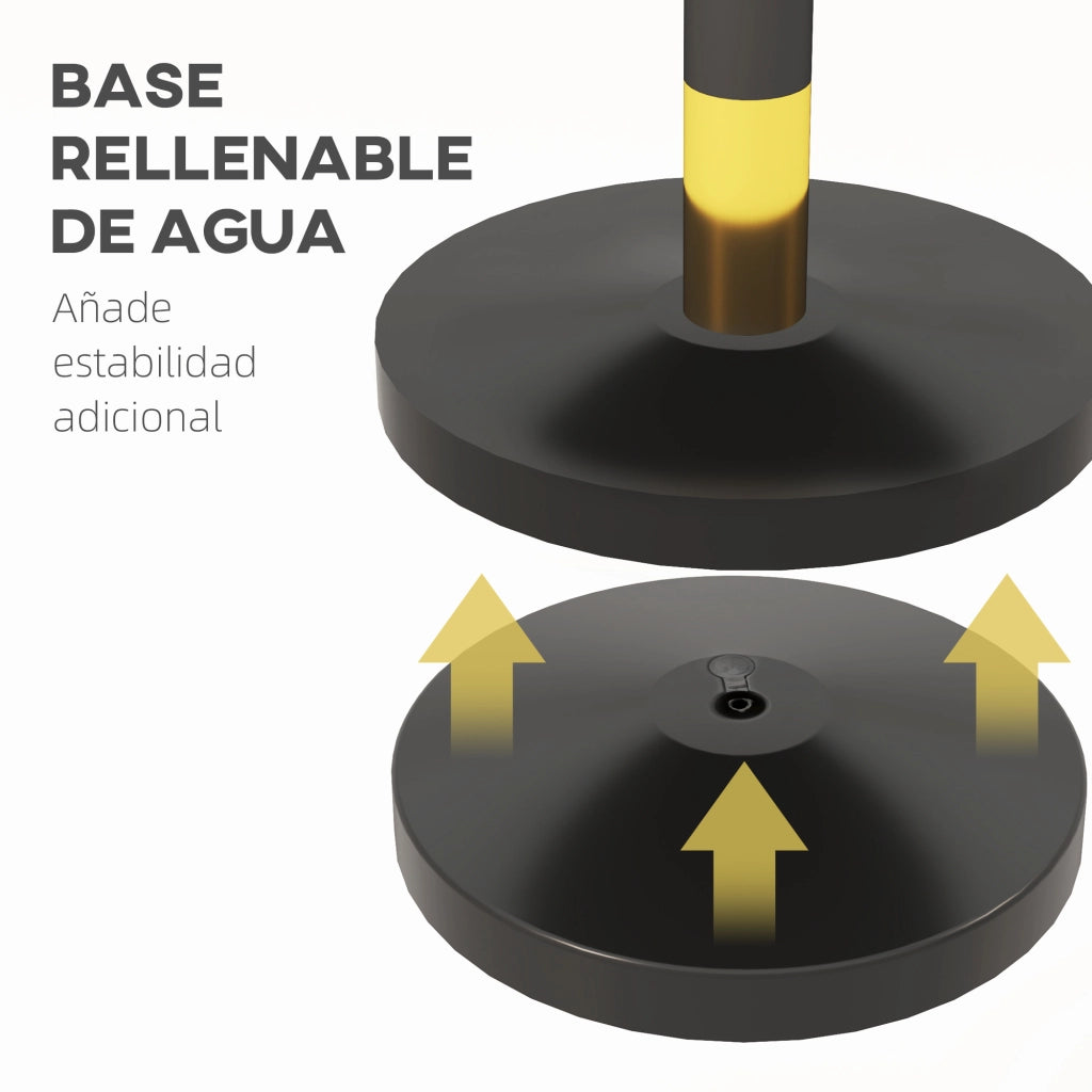 Separatore per ambienti in acciaio ¨C Minimal ¨C 2 pezzi, nero, altezza 96 cm