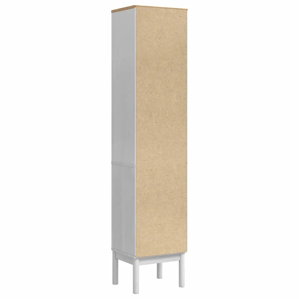 Mobiletto bagno alto con porta FLORO Bianco 35 x 30 x 160 cm 42011240