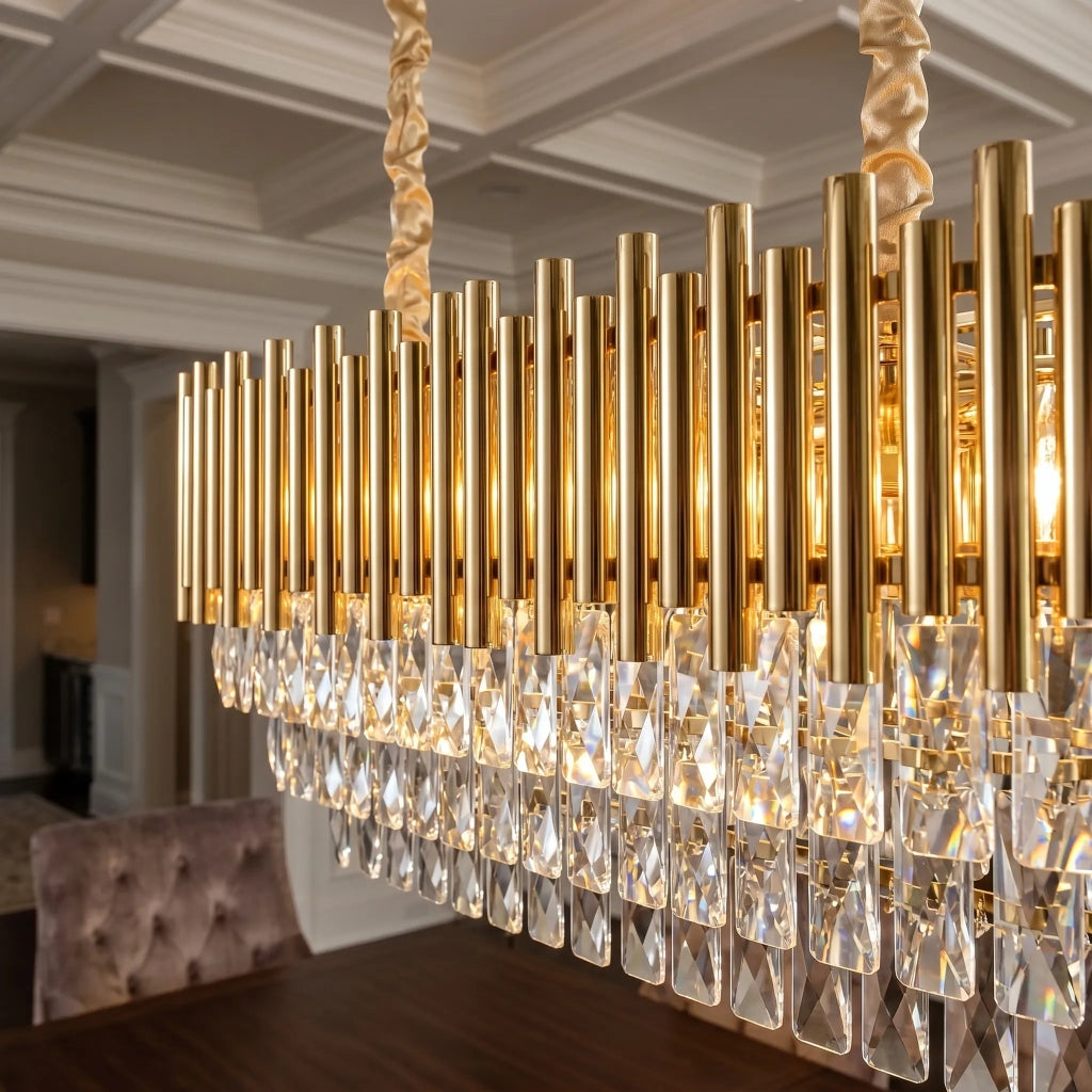 Lampada A Sospensione In Cristallo Swe105-cp Gold