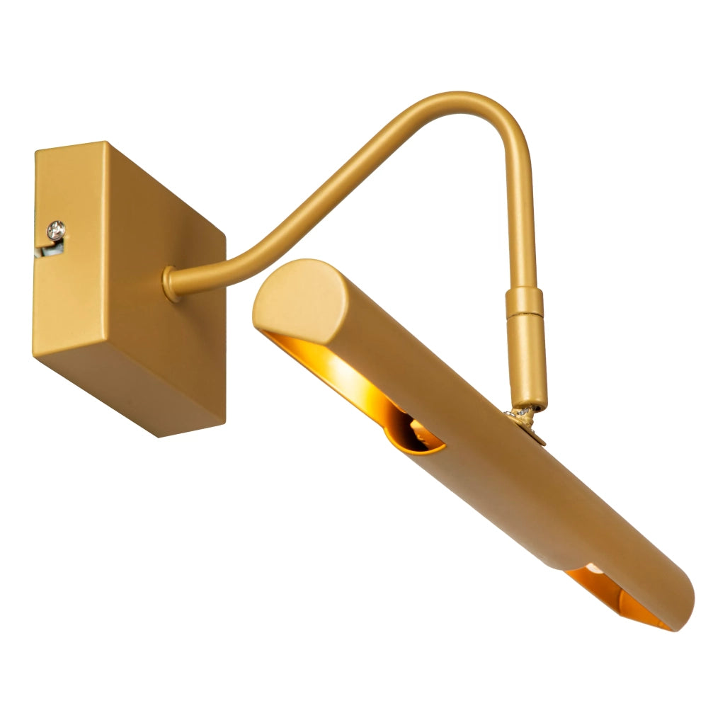 Applique quadro metallo ottone oro 36cm VINZ Lucide 2xG9 28W
