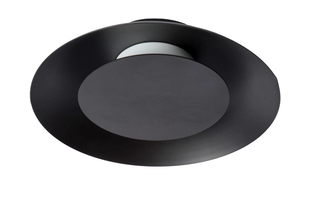 Plafoniera LED Lucide Foskal 6W 2700K nera 21,5cm