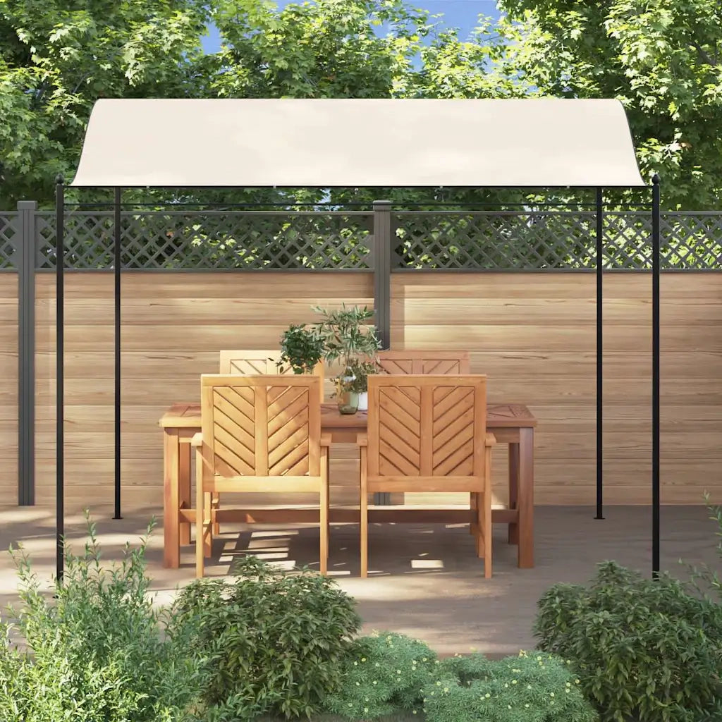 Gazebo in Tessuto Bianco Crema