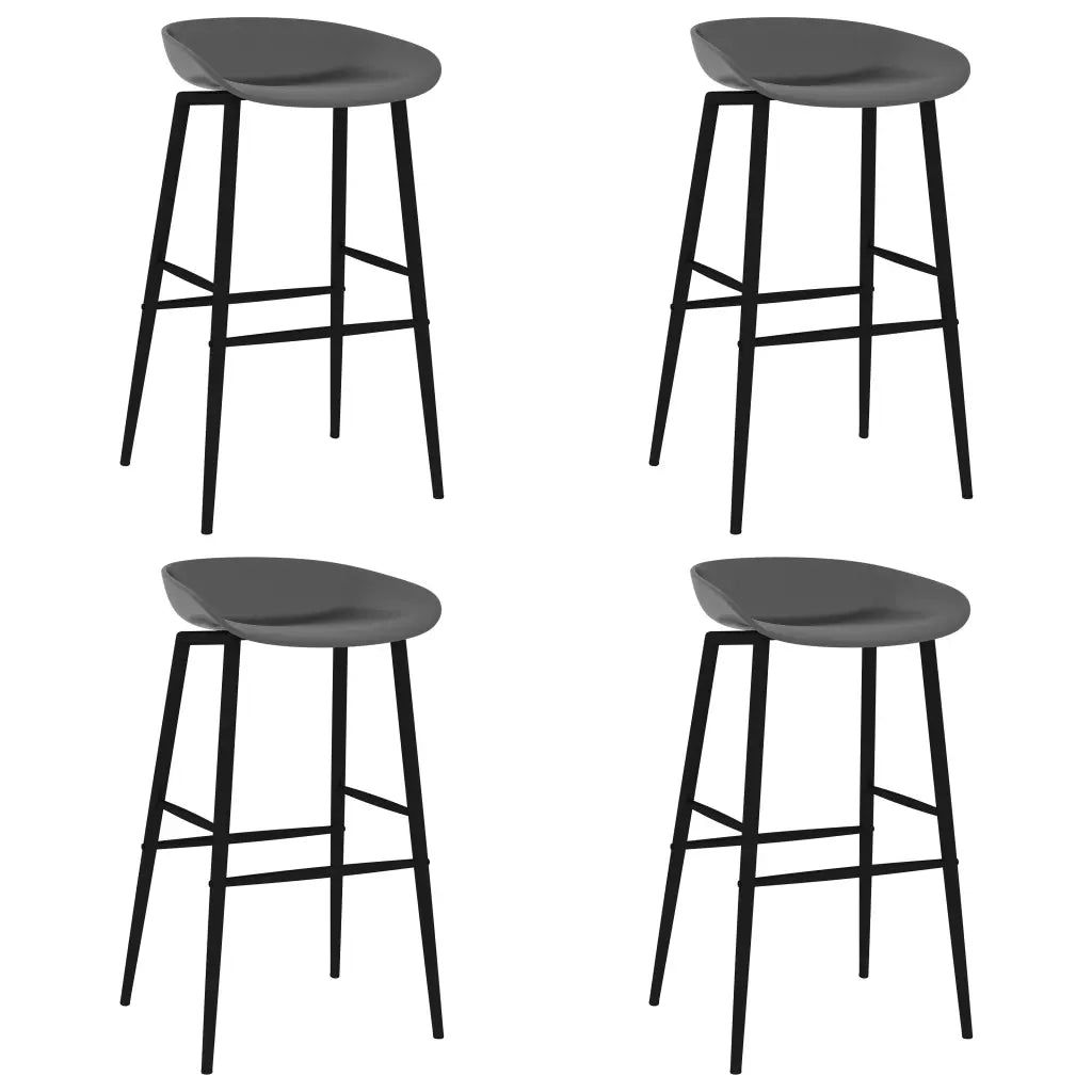 Set da Bar 5 pz Bianco e Grigio 3057411