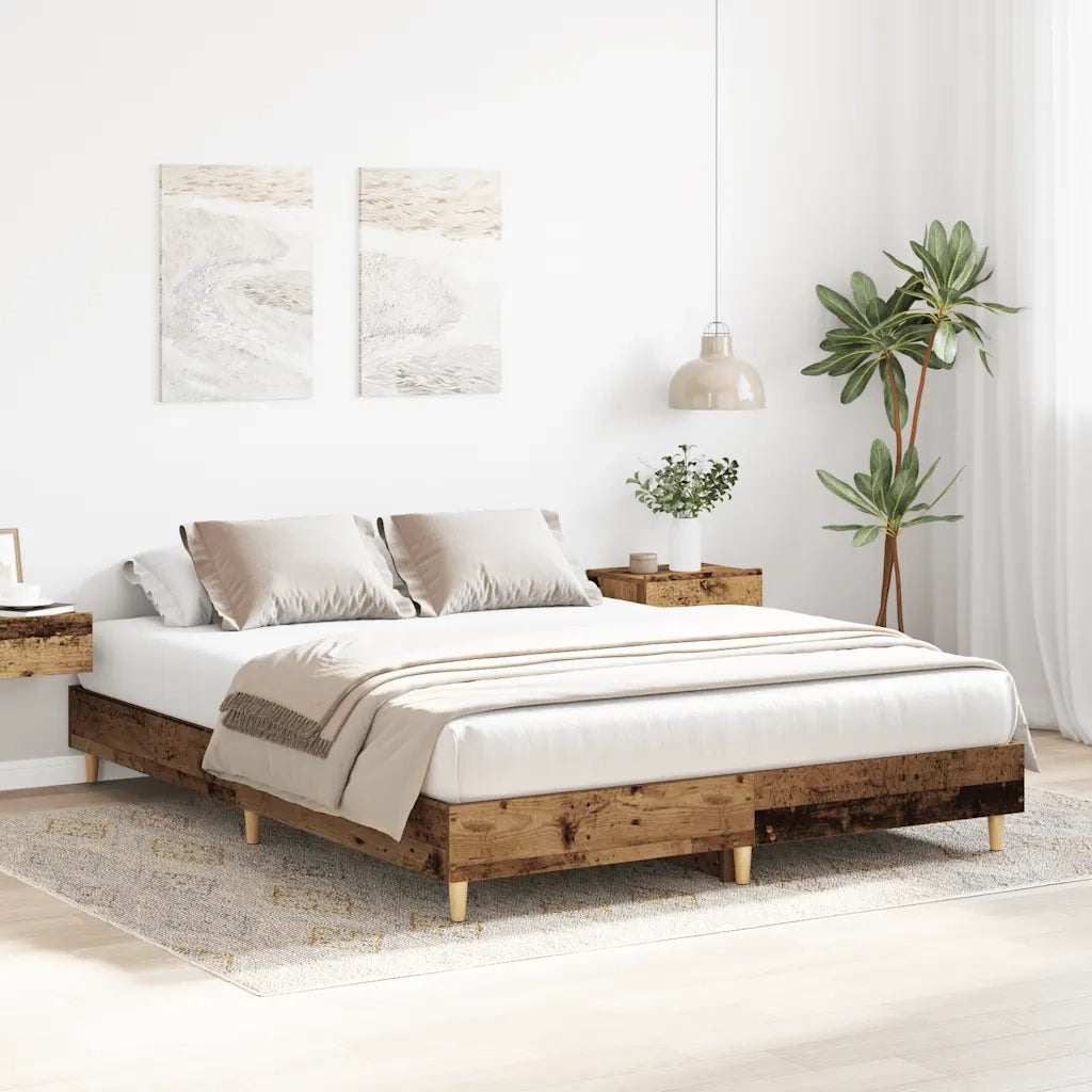Giroletto senza Materasso Legno Antico 150x200 cm in Truciolato